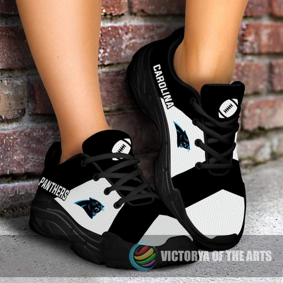 Colorful Logo Carolina Panthers Chunky Sneakers