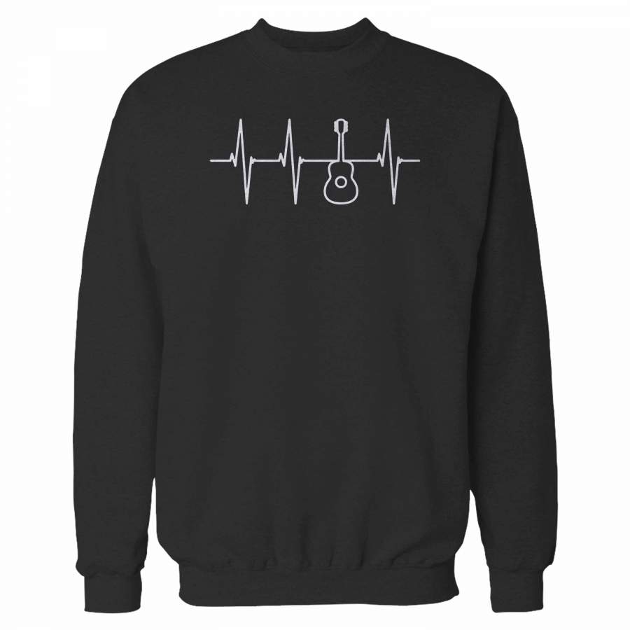 Heartbeat Acoustic Guitar Music Sweatshirt