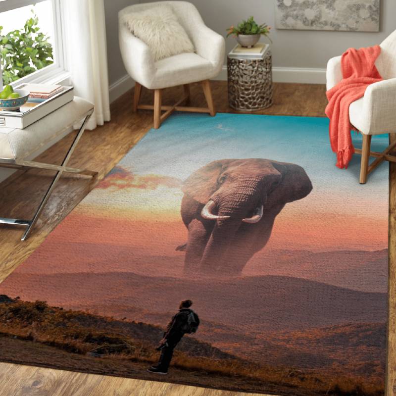 Giant Elephant – Animals Area Rug Carpet