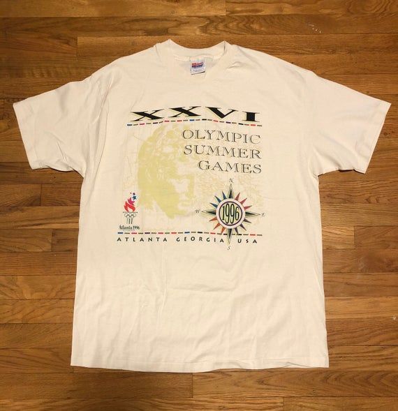 Vintage 1996 Atlanta Georgia Usa Olympic Summer Games Shirt90S Rap Hip Hop Olympics Shirt