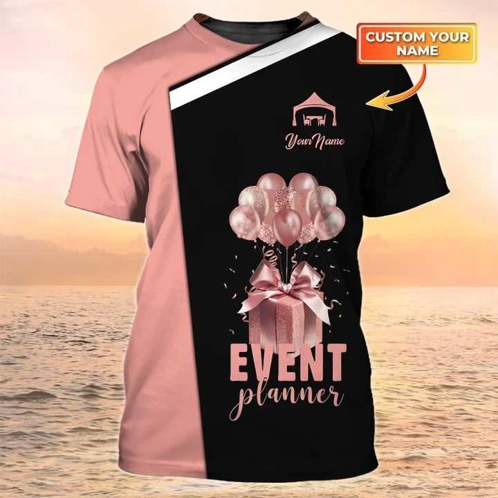 Custom 3D Full Printed Event Planning Shirt, Event Planner Shirts Event Planner Gift