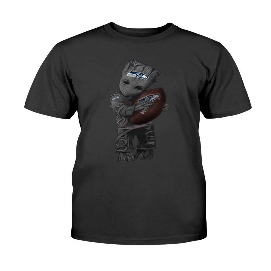 Baby Groot Seattle Seahawks football shirt Cotton shirt