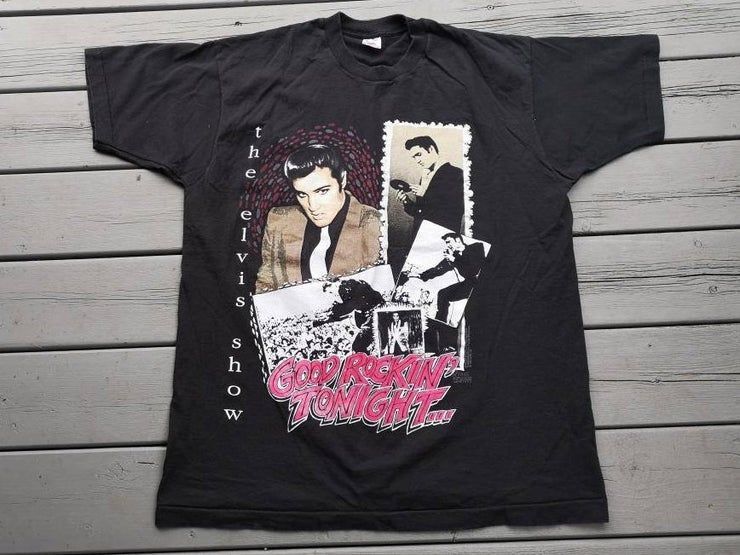 Vintage 1993 Elvis Presley The Elvis Show Good Rockin Tonight Shirt