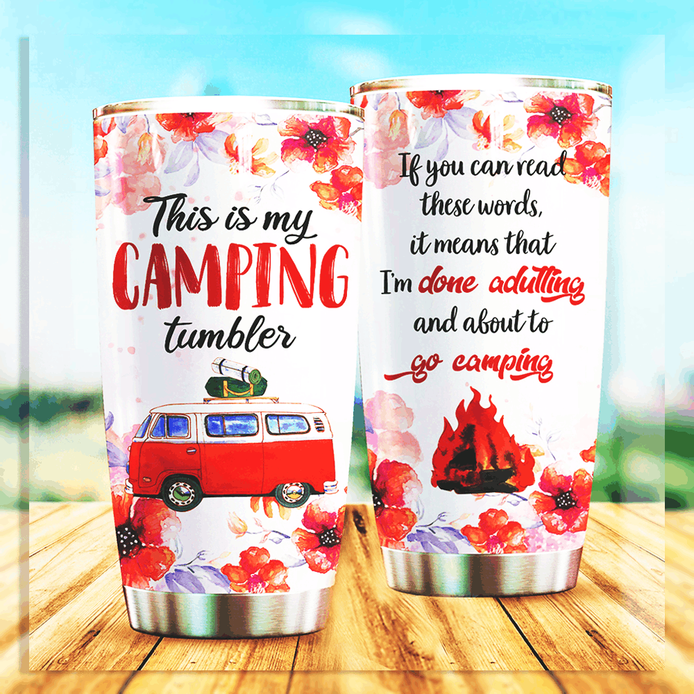 Camping D Flower Tumbler