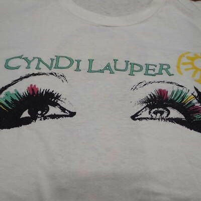 80s Cyndi Lauper Vintage T-shirt Things At That Time The Real Thing Band Rock 1849