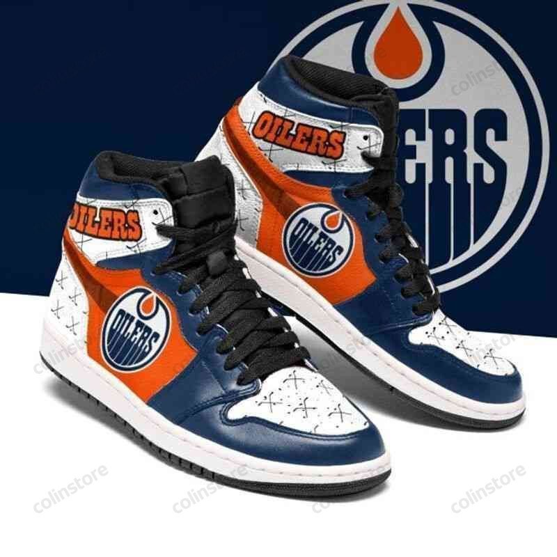 Edmonton Oilers Ice Hockey Custom Air Jordan Shoes Sport