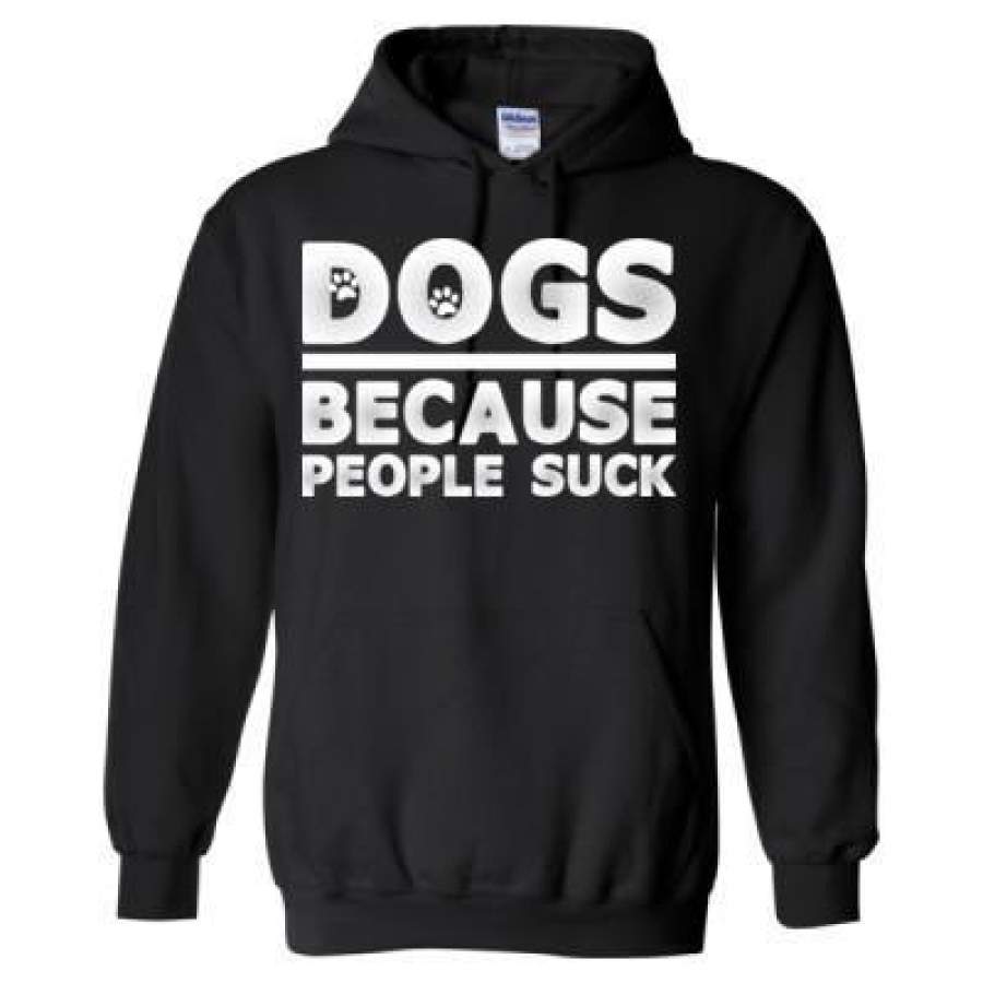 AGR Dogs Because People Suck – Heavy Blend™ Hooded Sweatshirt