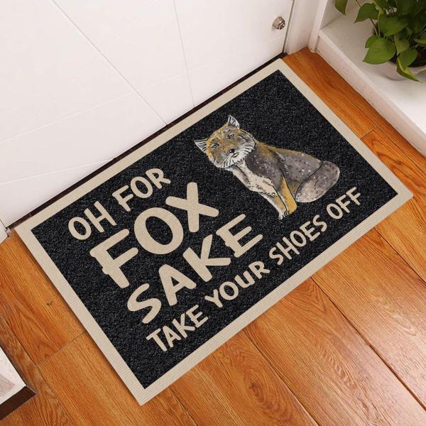 Oh For Fox Sake Take Your Shoes Off Fox Doormat