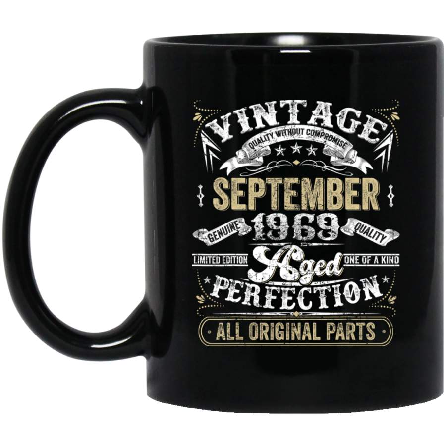 Classic 50th birthday gift Men women Vintage September 1969 Coffee Mug