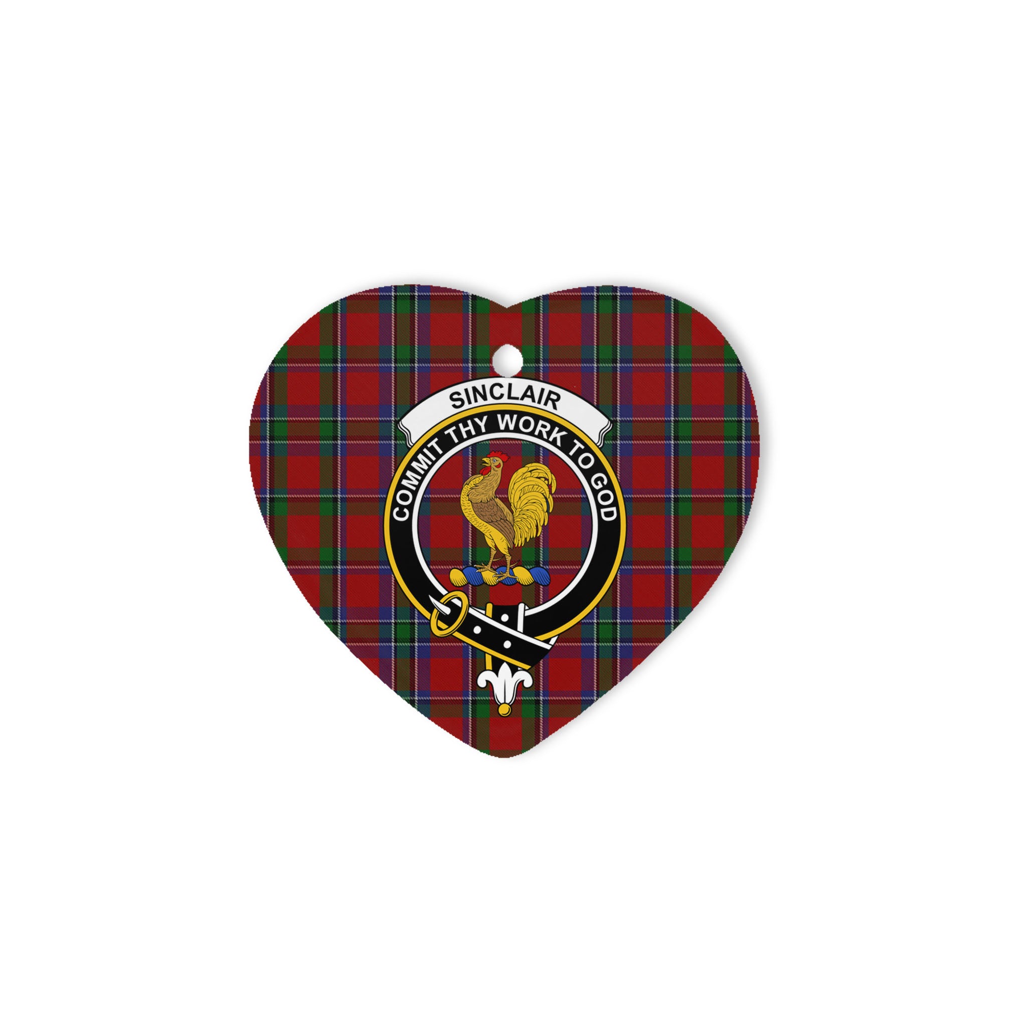 Sinclair Scottish Clan Plaid Ornament Gift. Christmas Tree Ornament Sinclair Clan Tartan Ornament Great Christmas Ornaments Gift Heart Ornament