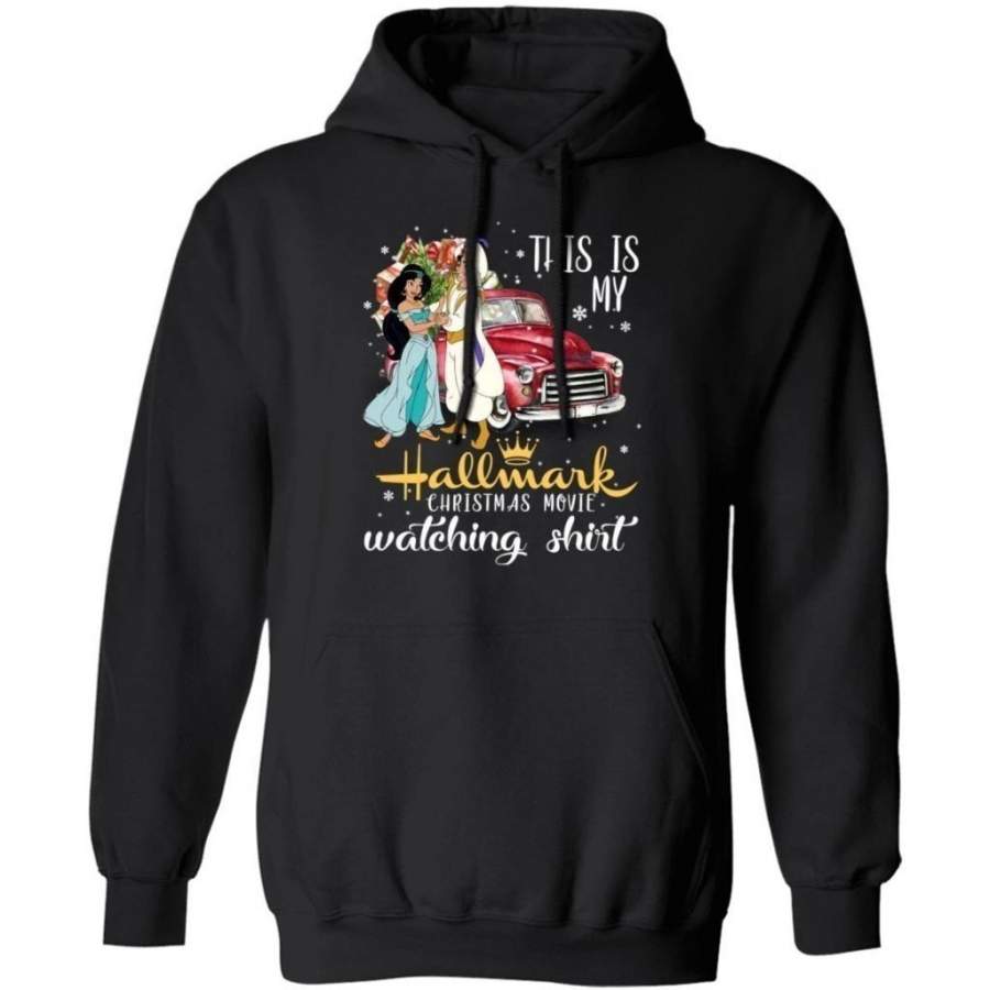 This Is My Aladdin & Jasmine Hallmark Movie Watching Shirt Hoodie Xmas Gift VA10