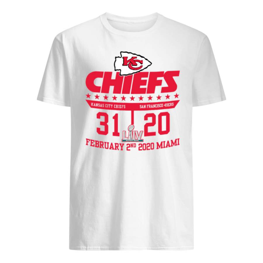 Kansas City Chiefs 31 San Francisco 49ers 20 Super Bowl Shirt