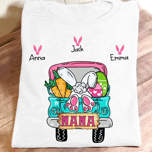 Nana Bunny – New Car | Personalized T-Shirt