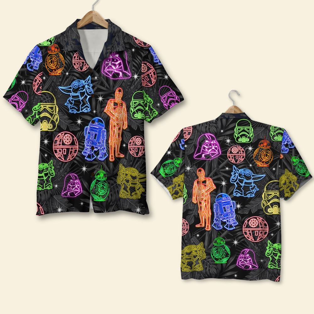 The Wars Characters In Neon Hawaii Aloha Gift For Fans Ha61809