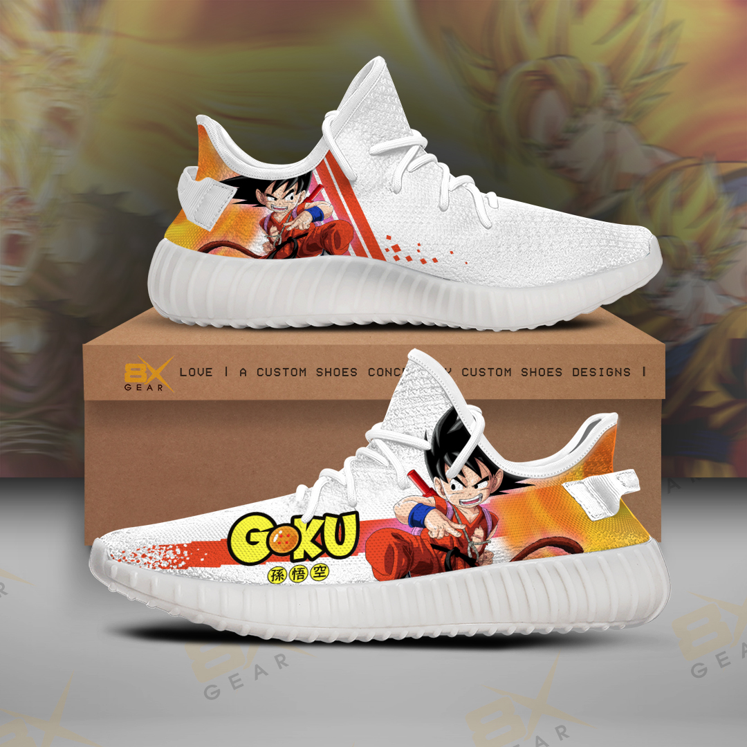 Son Goku Childhood Yeezy Sneakers Dragon Ball Anime Costume H201001