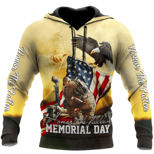 Honor The Fallen Memorial Day Us Veteran 3D All Over Print Shirts For Men & Women, Happy Veteran Memorial 3D Shirts, Veteran Day