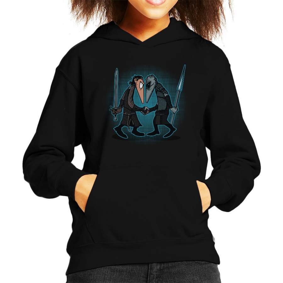 Wolf Vs Winter Game Of Thrones Spy Vs Spy Kid’s Hooded Sweatshirt