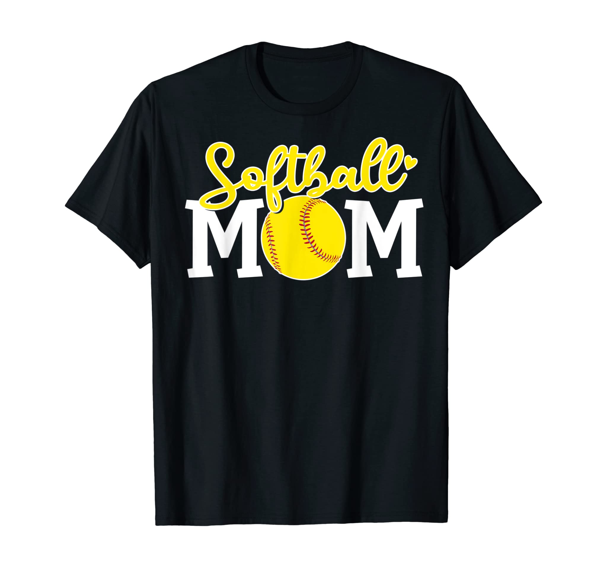 Softball Mom Cute Tshirt For Mother Love Softball