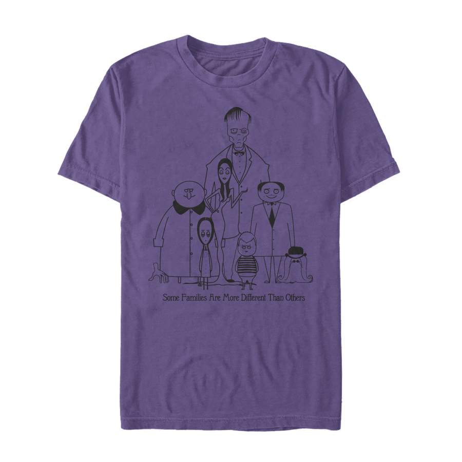 Addams Family Men’s Different Kind of Family  T Shirt