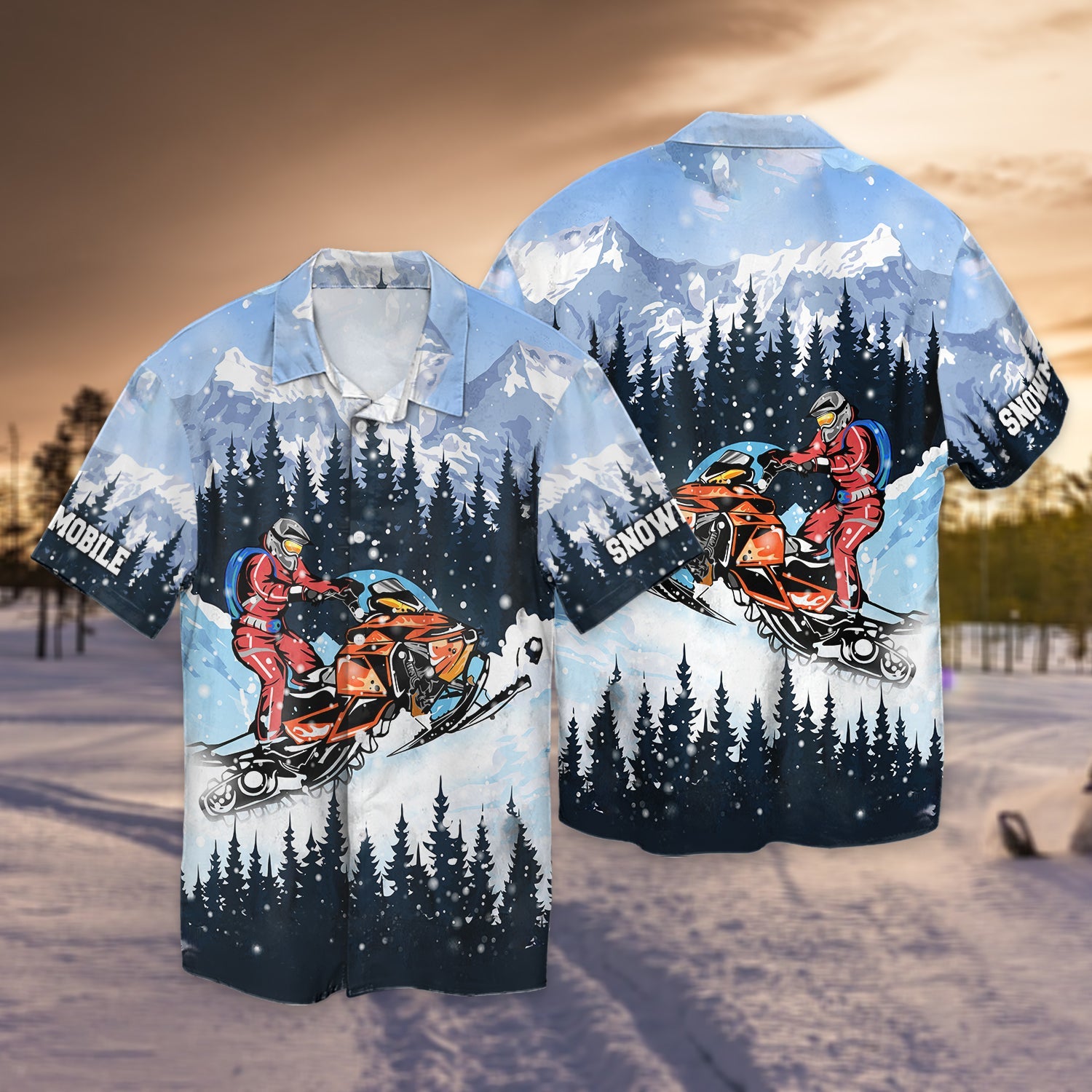 Snow Mobile Hawaii Shirt Gift Ha19538