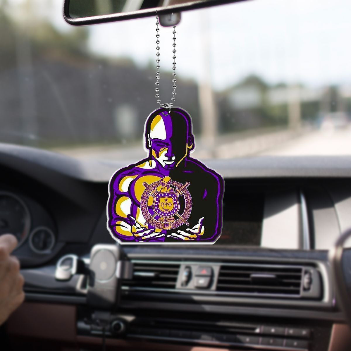 Fraternity Ornament – Omega Psi Phi Man Car Hanging Ornament