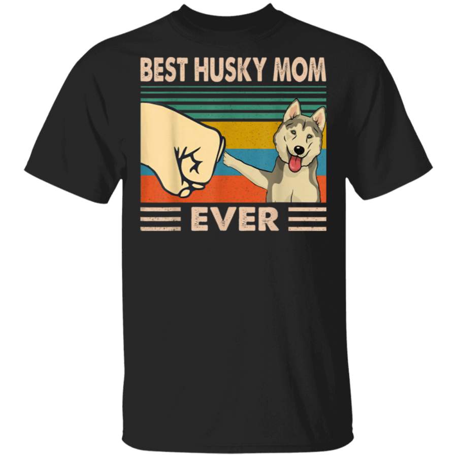 Vintage Best Husky Mom Ever Dog Lover for Mother’s Day Gift G500 Gildan 5.3 oz. T-Shirt