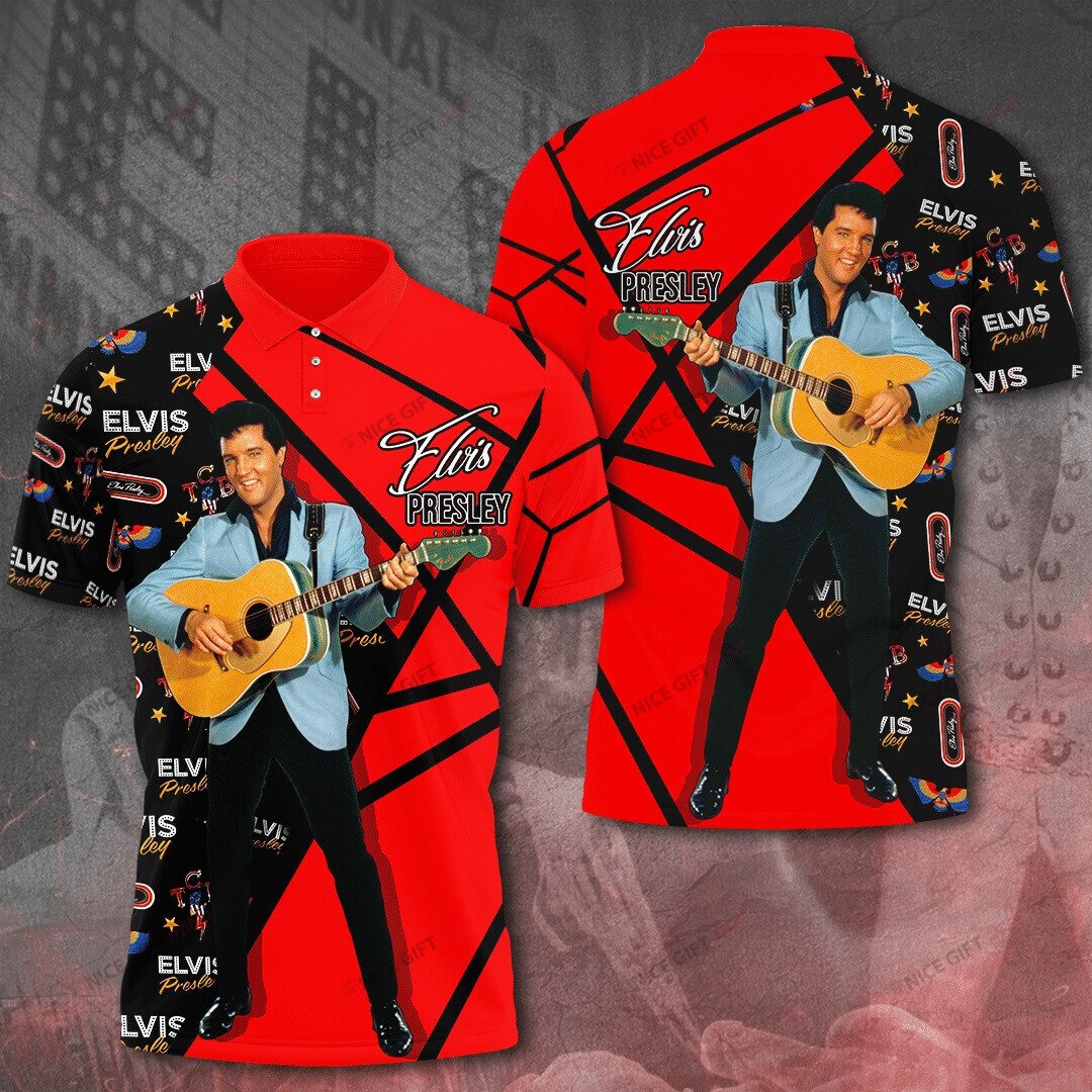 Elvis Presley Polo Shirt 3D 3Ps-G4Z3