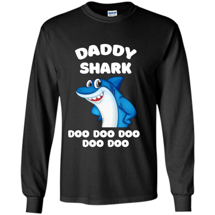 Daddy Shark Doo Doo Doo Doo Doo Doo, Father’s Day Gift – Gildan Long Sleeve Shirt