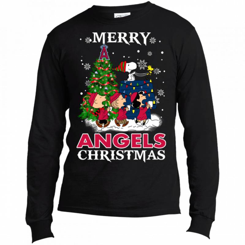 Merry Los Angeles Angels Christmas Snoopy Ugly Sweater Style Shirts