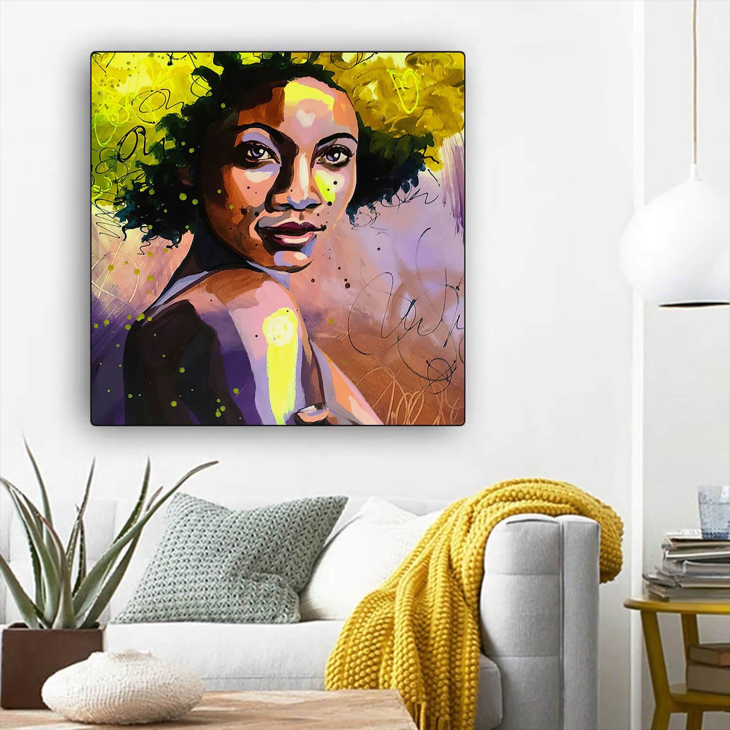 African American Canvas Art Beautiful Melanin Poppin Girl African American Artwork On Canvas Afrocentric Home Decor Ideas BPS10144