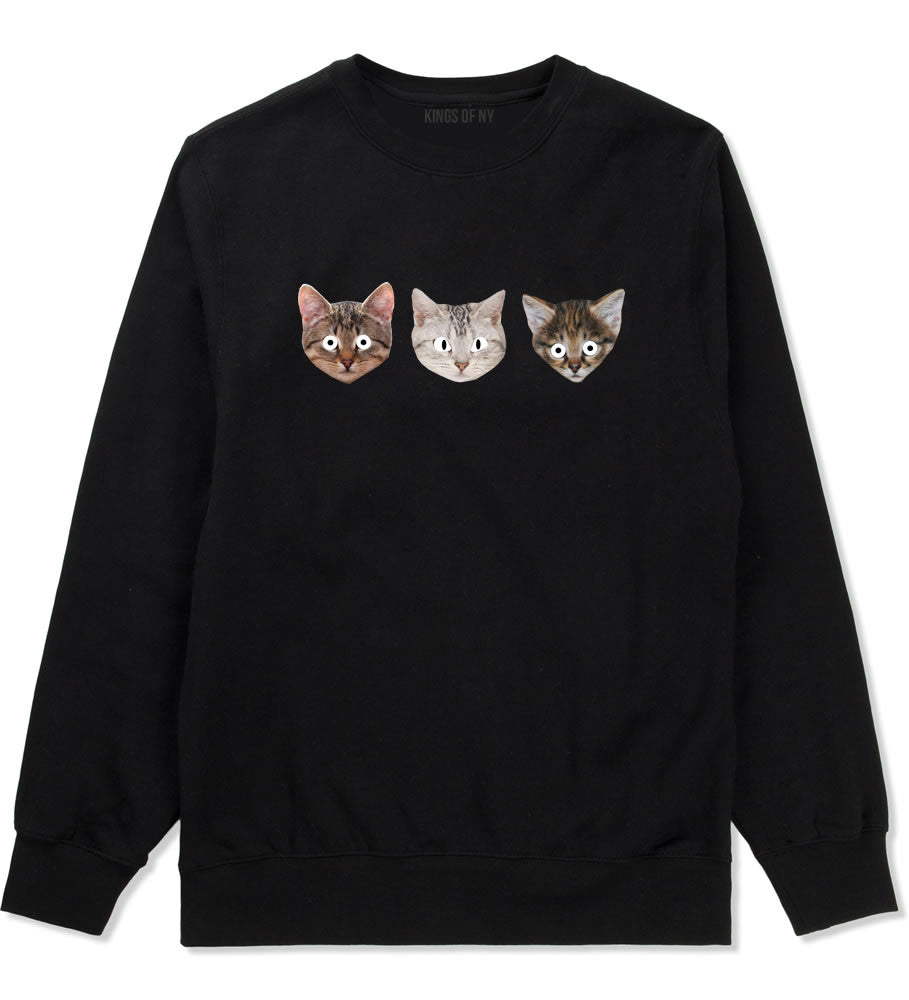 Cats Crazy Kittens Boys Kids Crewneck Sweatshirt