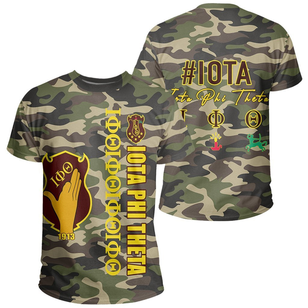 Greek Life T-Shirt – Iota Phi Theta Camouflage Style T-Shirt J09