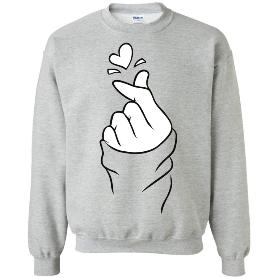 AGR Cute Heart_ Crewneck Pullover Sweatshirt