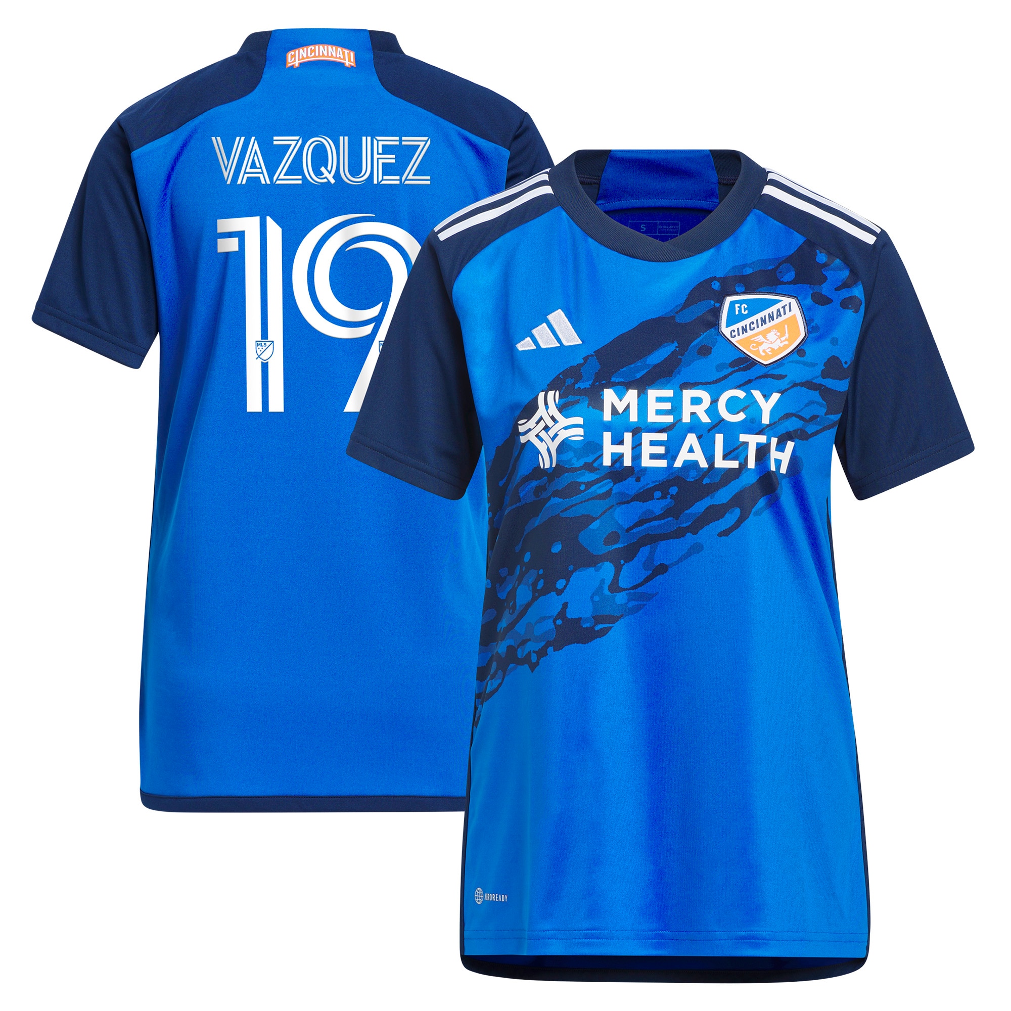 Brandon Vazquez FC Cincinnati Women's 2023 River Kit Replica Jersey – Blue