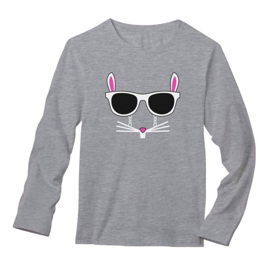 Easter Bunny – Cool Glasses Rabbit Face Long Sleeve T-Shirt