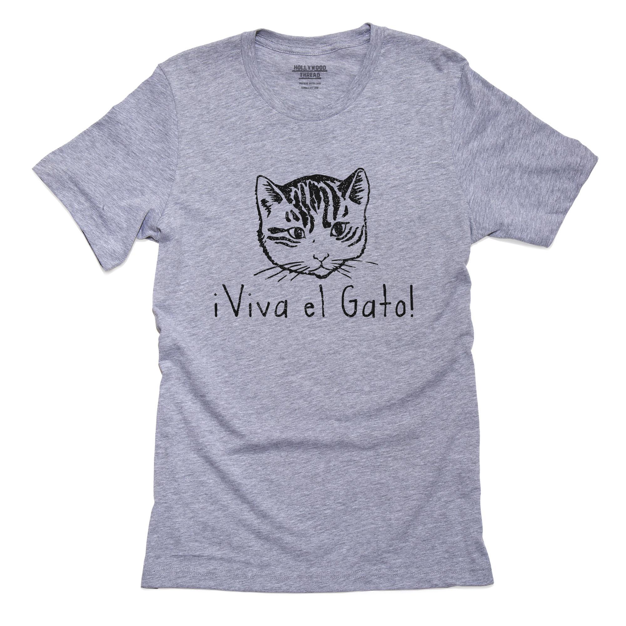 Viva El Gato – Kitten Cat Lover Graphic T-Shirt, Framed Print, Pillow, Golf Towel