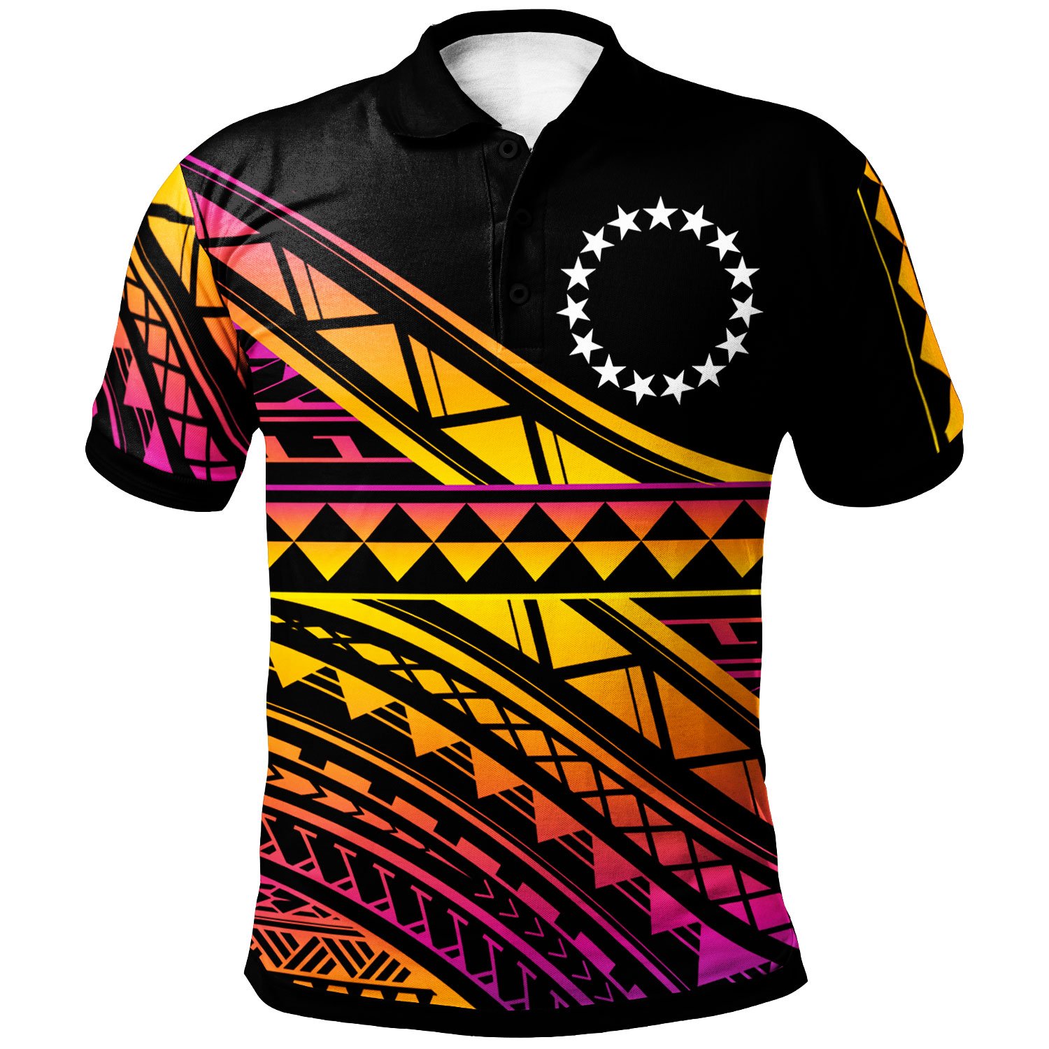 Cook Islands Custom Personalised Polo Shirt – Special Polynesian Ornaments – BN20