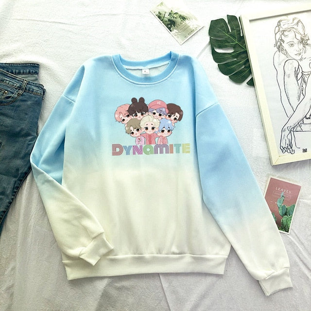 Bts Autumn And Winter Candy Color Youth Group New Album Dynamite 1 Printing Sweatshirt