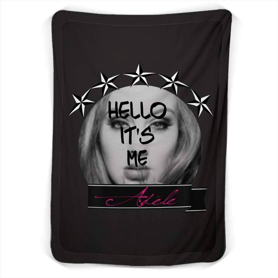 Adele Hello Fleece Blanket