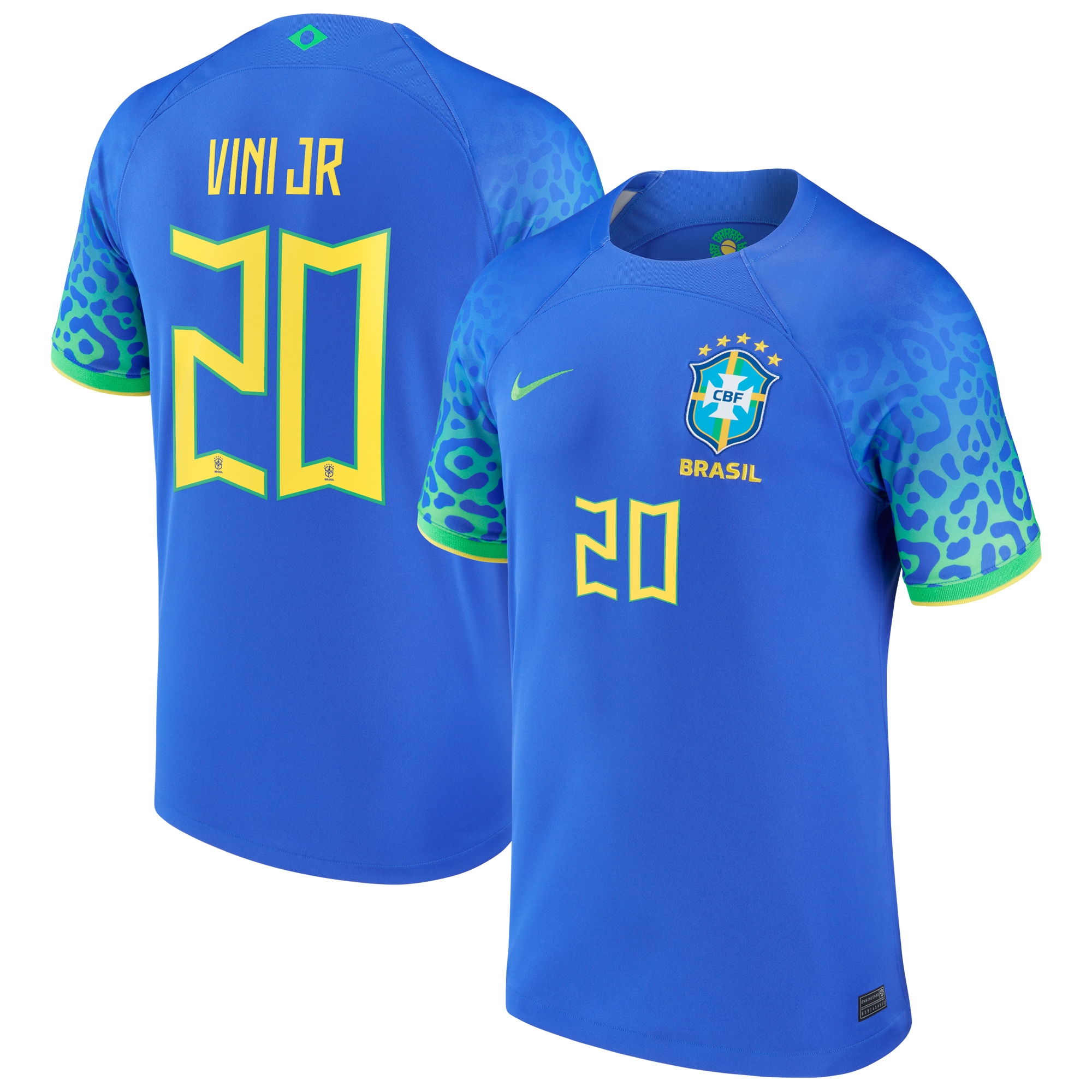 Vinicius Junior Brazil National Team 2022/23 Replica Away Jersey – Blue