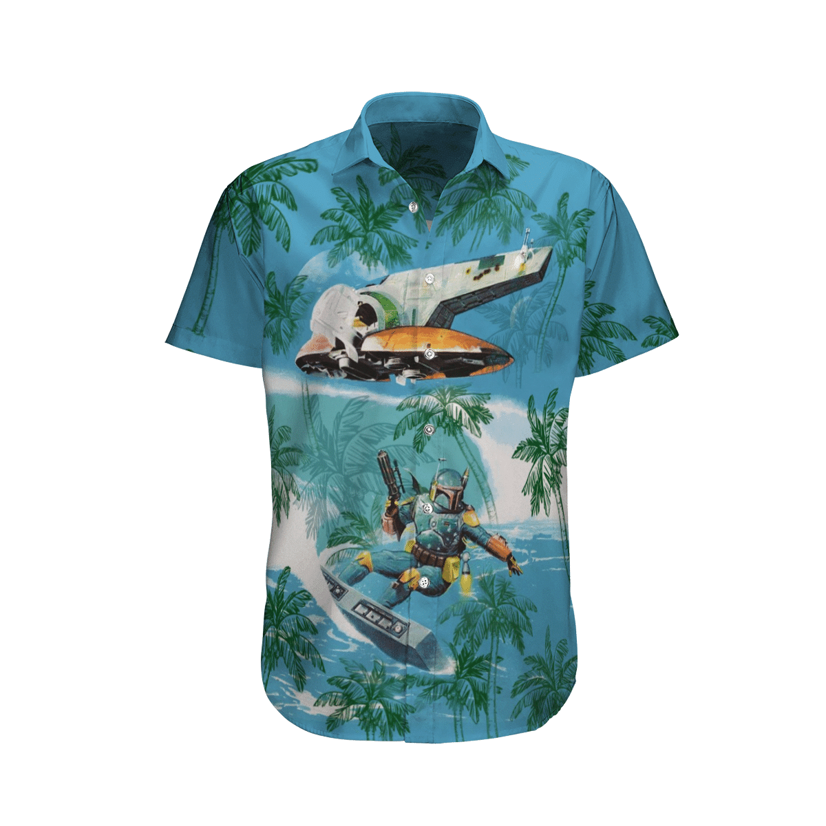 Star Wars Soldier And Ufo For Man Woman Print Short Sleeve Hawaii Shirt Ha49374