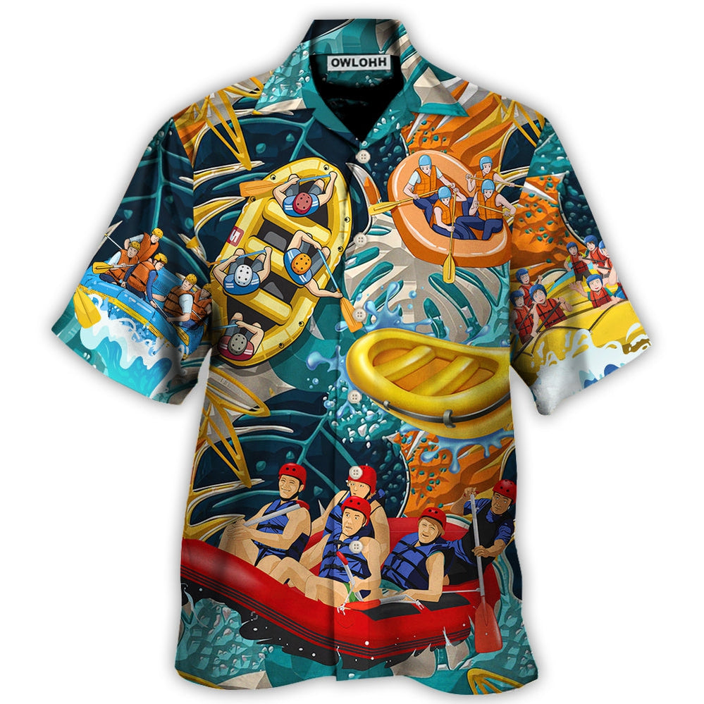 Water Rafting River Rafting Team Lover Tropical Style – Hawaiian Shirt – Owl Ohh