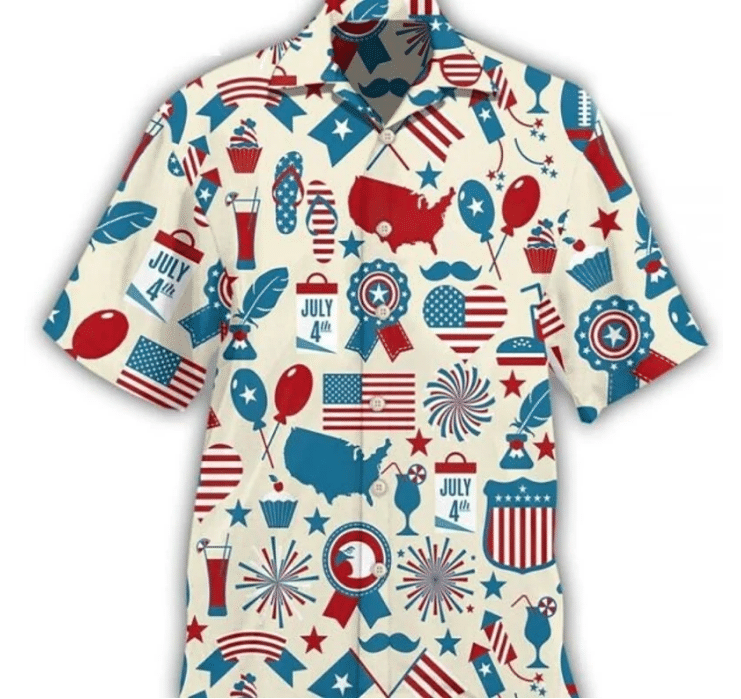 Of July Symbols Us Independence Day Hawaii Shirt Ha63202