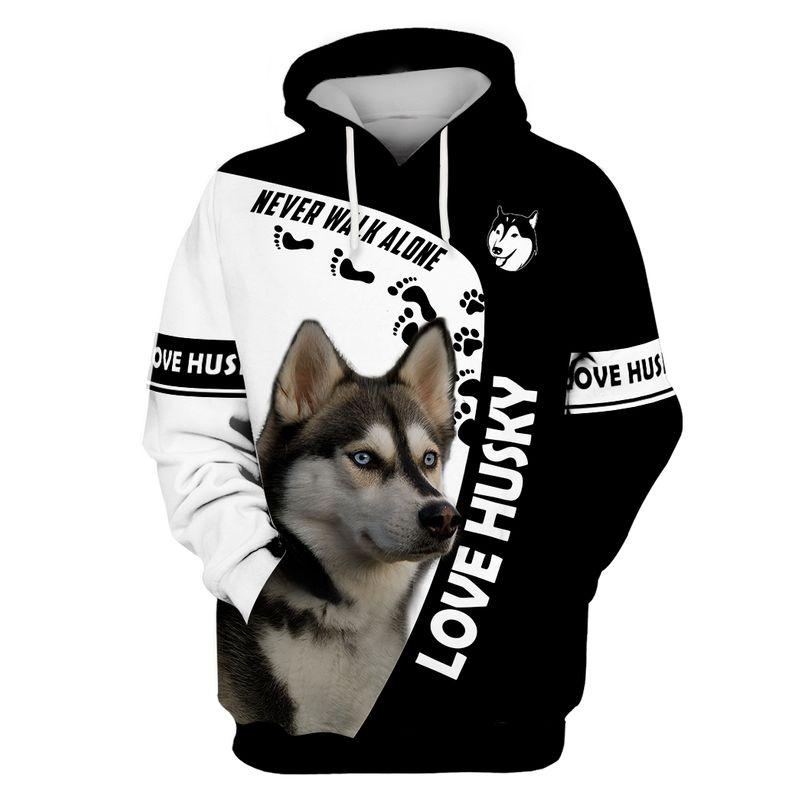 Gifts For Coworkers 3D Print Husky  Adult Unisex