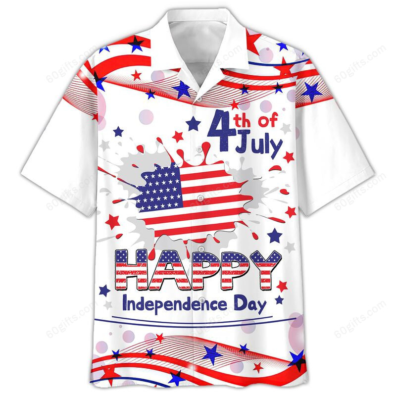 3D Hawaiian Shirt, Hoodie, Zip Hoodie, Hoodie Dress, Sweatshirt Happy Independence Day 4Th Of July Usa All Over Print