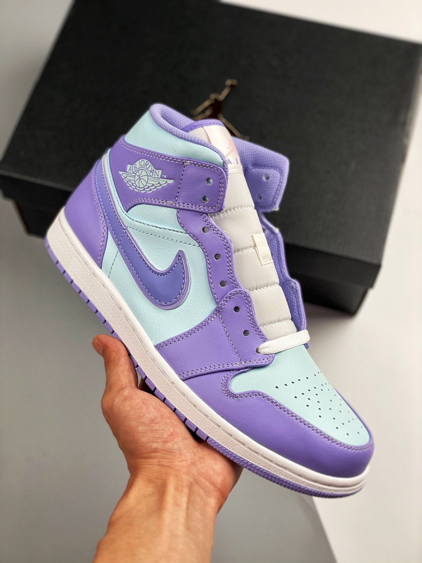 JD 1 Mid Purple Aqua Blue 554724-500 5341629