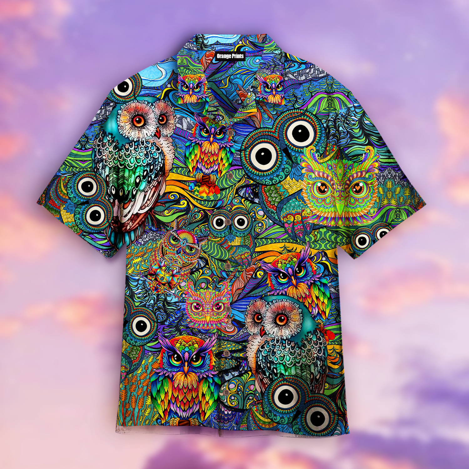 Colorful Art Cute Owls Hawaii Shirt For Men Women Ha91182