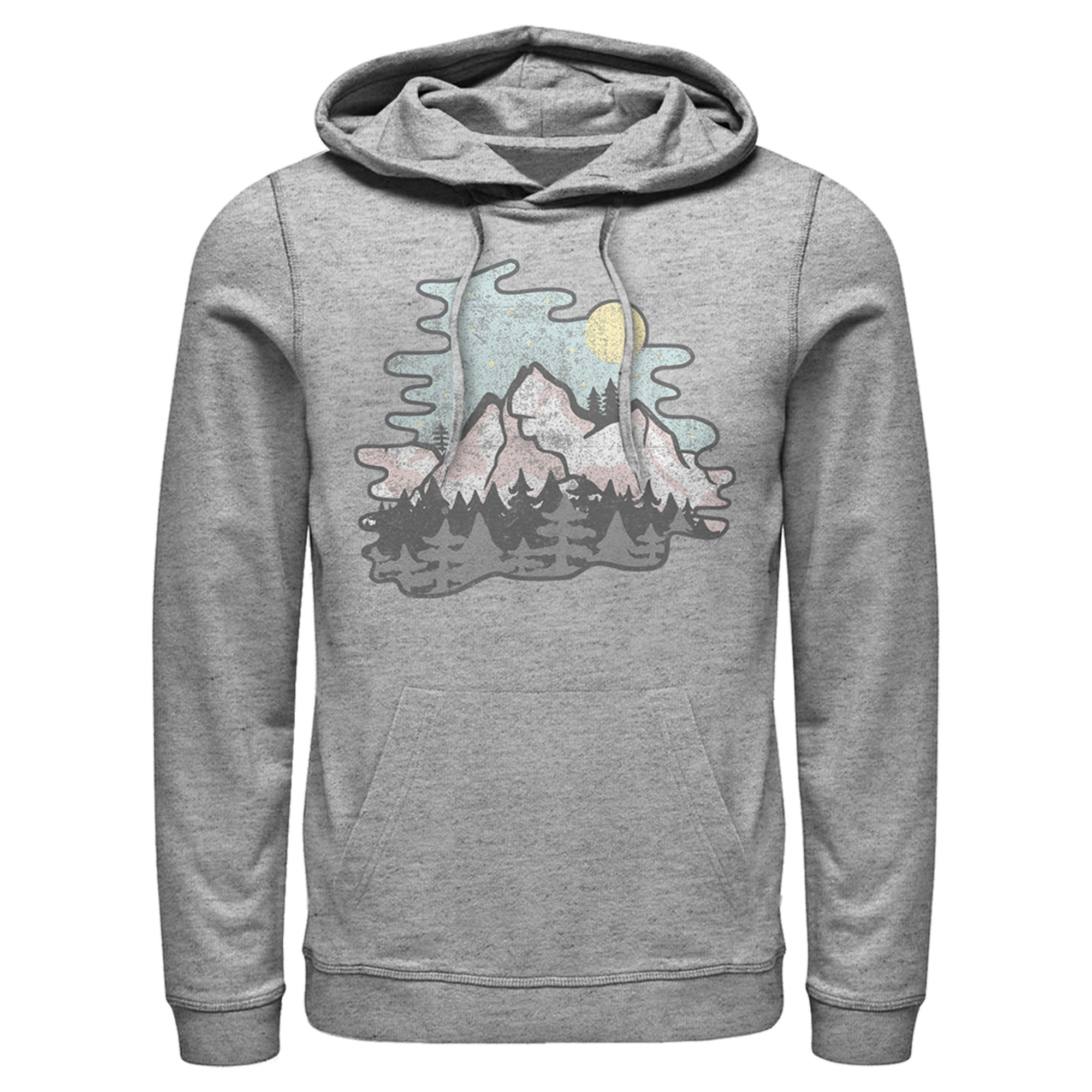 Men’S Lost Gods Moonlight Mountains Pull Over Hoodie