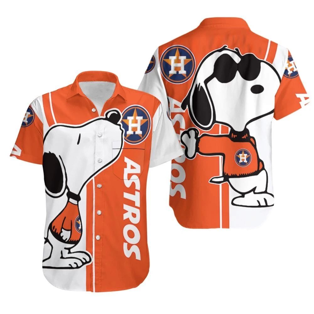 Houston Astros Snoopy Lover 3D Printed Hawaiian Shirt Combo Beach