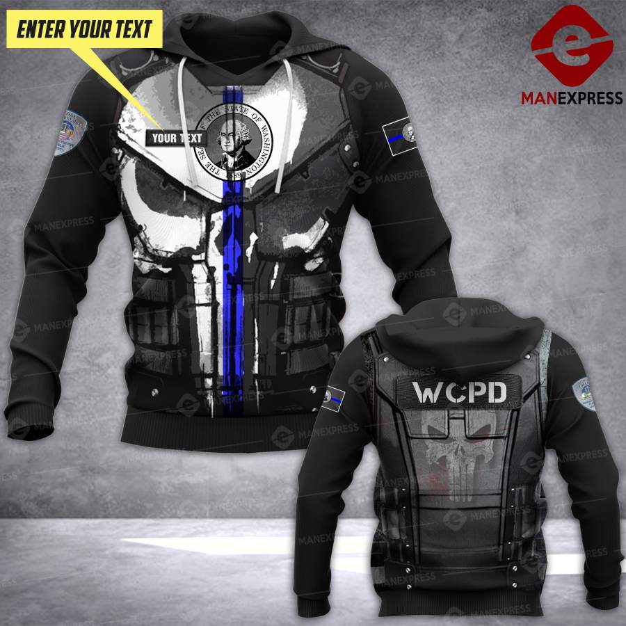 VH CUSTOMIZE WASHINGTON POLICE DEPARTMENT 2004 – 3D ALL OVER PRINT